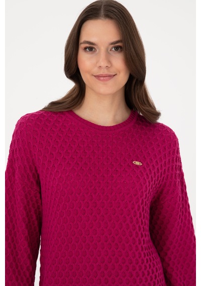 U.S. Polo Assn. U.s. Polo Assn. Kadın Fuşya Kazak /triko 50314698-vr023 Fusya