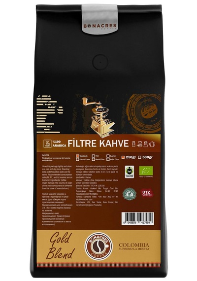 Bonacres Gold Blend Filtre Kahve 250 G