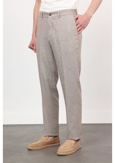 İmza Kahverengi Yan Cep Comfort Fit Pamuklu Chino Pantolon 1003260167