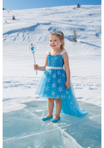 Parti Selesi Karlar Ülkesi Frozen Elsa Kostüm Mavi Ön Kısa Arka Uzun Elbise Kız Çocuk Kıyafet Mavi Parti Selesi Karlar Ülkesi Frozen Elsa Kostüm Mavi Ön Kısa Arka Uzun Elbise Kız Çocuk Kıyafet Mavi