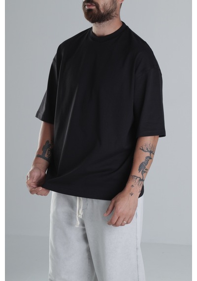 Cocopelli Siyah Oversize T-shirt Coc1497 Siyah