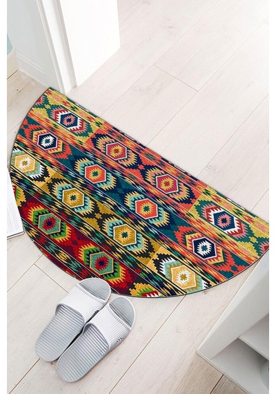 Dekoratif Kapı Önü Paspas, Dış Mekan/ev İçi/banyo/mutfak/yatak Odası/giriş Paspasları Model 10 Çok Renkli