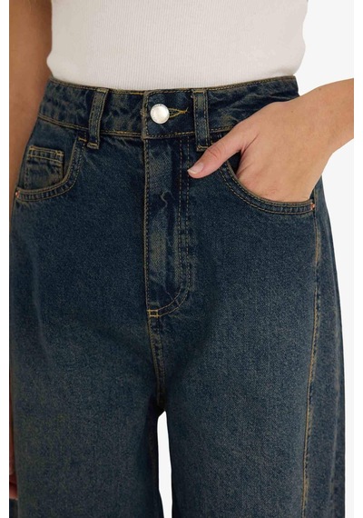 Defacto Barrel Fit Yüksek Bel Uzun Jean Yıkamalı Pantolon F8238ax25aunm28 Mavi-nm28 Defacto Barrel Fit Yüksek Bel Uzun Jean Yıkamalı Pantolon F8238ax25aunm28 Mavi-nm28