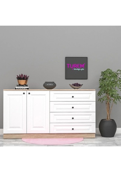Menekşe Membran Kapak Konsol Mdf Beyaz Menekşe Membran Kapak Konsol Mdf Beyaz