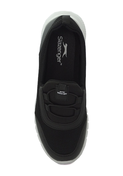 Slazenger Avenge Siyah Kadın Günlük Yürüyüş & Koşu Ayakkabısı Rahat Slip-on Siyah Beyaz