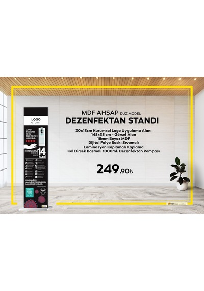 Letbil - El Dezenfektan Standı Mdf Düz Model - Sakarya Letbil - El Dezenfektan Standı Mdf Düz Model - Sakarya