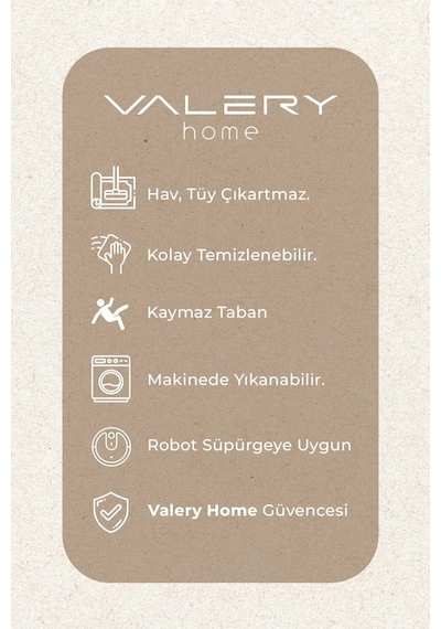 Vl Yıkanabilir Post Peluş Yolluk Beyaz Beyaz