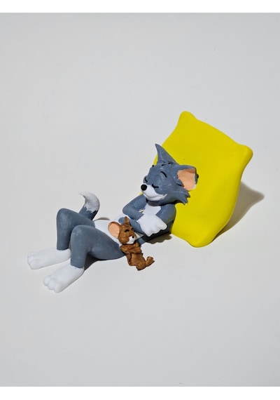 Tom & Jerry Dekor Veya Araç İçi Süsü - Dekoratif Biblo Ve 3d Maket Obje 15cm