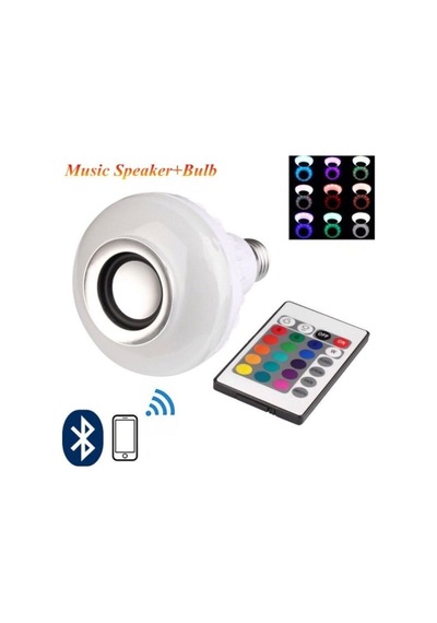 Bluetooth Hoparlörlü Akıllı Led Ampül Renkli Diğer