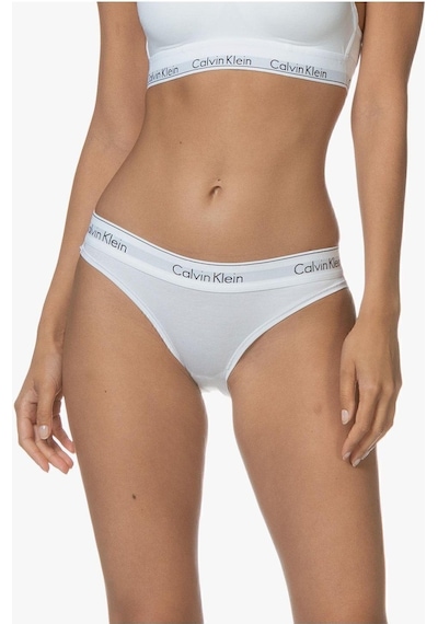 Calvin Klein Kadın Külot - Rahat Ve Şık Elastik Bantlı Tasarım-7521 Beyaz