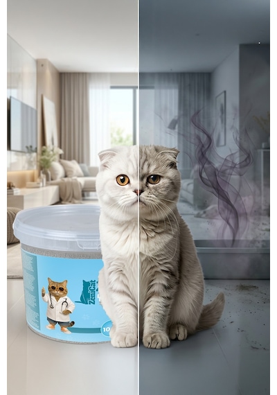 Zenihealth Erken Teşhis Bentonit Kedi Kumu 10 Lt Ph Seviyesine Göre Renk Değiştiren