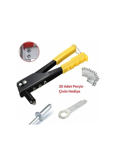 Pop Perçin Makinası Metal Perçin Tabanca Aleti Perçin Civili 4 Ba (227204016)