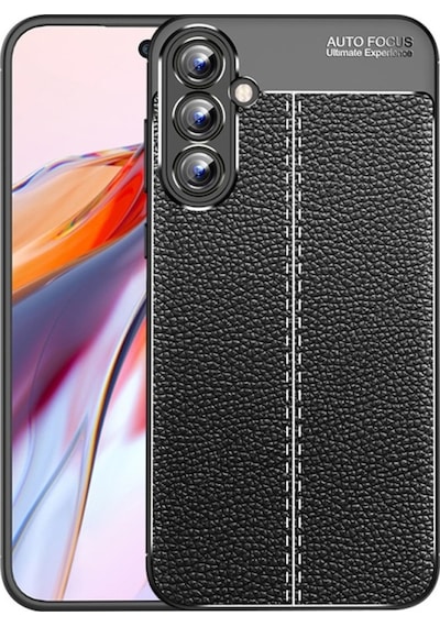 Apsuwa Samsung Galaxy Uyumlu A55 Kılıf Niss Deri Desen Silikon + Ekran Koruyucu