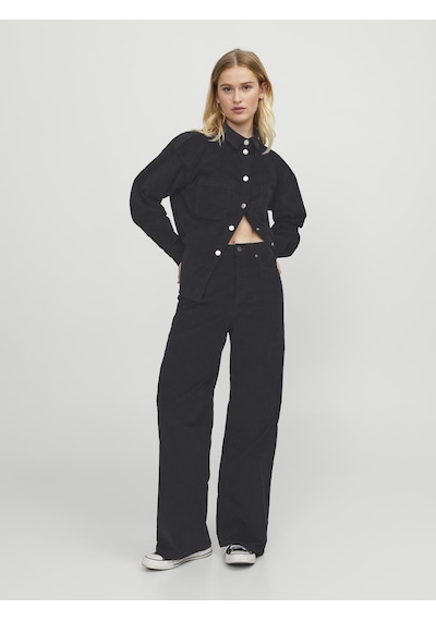 Jack & Jones Kadin Wide Leg Pantolon - Gelly - 12217215 Black