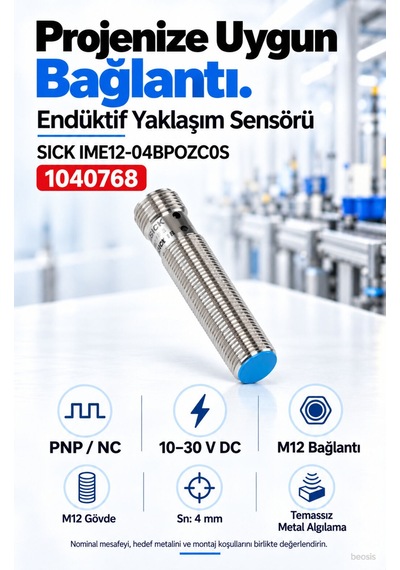 Sıck Ime12-04bpozc0s Endüktif Yaklaşım Sensörü 1040768