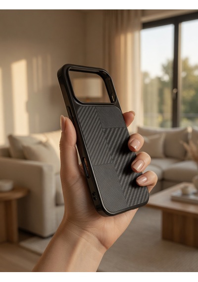 İphone 17/18 Promax Ortak Uyumlu Karbon Fiber Desenli Darbeye Dayanıklı Kılıf Çok Renkli5