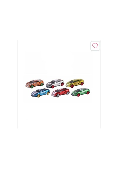 Kutulu 10 Adet Metal Oyuncak Araba Speed Racer Metal Araba