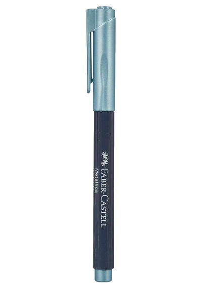 Faber-castell Metalik Markör Buz Mavisi, 10'lu Çok Renkli