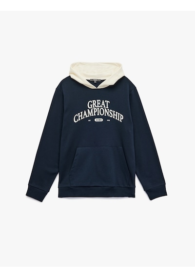 Koton Kanguru Cepli Uzun Kollu Baskılı Şardonlu Renk Kontrastlı Kapşonlu Sweatshirt Lacivert 6wam70093mk Lacivert Koton Kanguru Cepli Uzun Kollu Baskılı Şardonlu Renk Kontrastlı Kapşonlu Sweatshirt Lacivert 6wam70093mk Lacivert