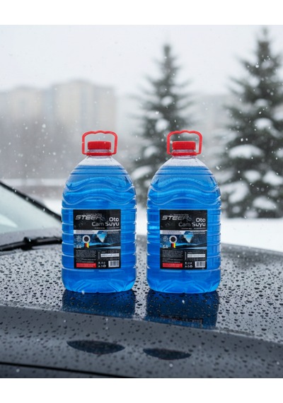 Steep Oto Cam Suyu -20 Derece Antifriz İçerikli 5 Lt 2 Adet
