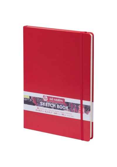 Tac Sk.blck Red 21x29.7 140g Sketchbook
