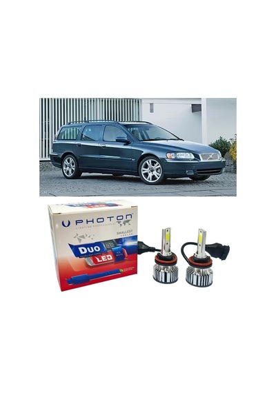 Volvo V70 Led Xenon Kısa Far Ampulü H7 Duo Yeni Seri Beyaz 2001-2005