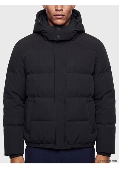 Lcw Vision Lacivert Regular Fit Kapüşonlu Erkek Şişme Mont