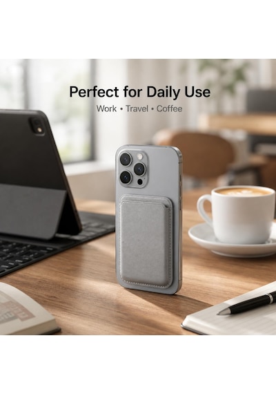 Lexroo Magsafe Uyumlu Deri Kartlık Cüzdan Standart
