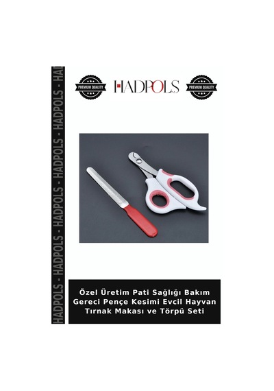 Özel Üretim Pati Sağlığı Bakım Gereci Pençe Kesimi Evcil Hayvan Tırnak Makası Ve Törpü Seti