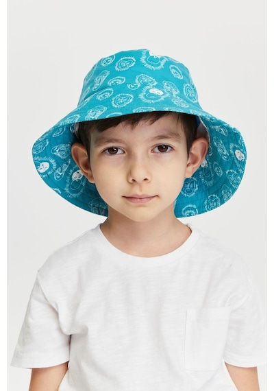 Benitto Kids Erkek Çocuk Desenli Bucket Şapka 7007-yeşil