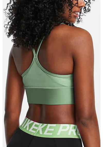 Nike Dri-fit İndy Light Support Longline Green Bra Sporcu Sütyeni Bra Yeşil