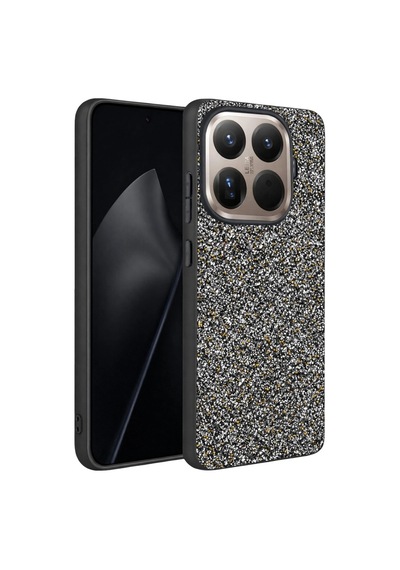 Onegif Xiaomi Mi 15t Pro Bright Simli Kapak - Gold Renkli