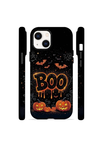 Velvoria Valestra Boo Pumpkin Poster Apple iPhone Uyumlu 14 Darbe Korumalı Kılıf Valestra Select - Boo Pumpkin Poster