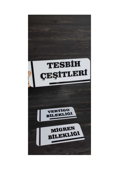 Pleksi Kabartmalı Kapı İsimliği 1 Adet