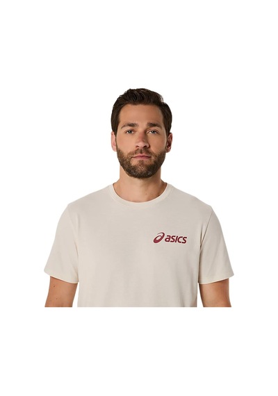 Asics Erkek Tişört Chest Logo Ss Tee 2031e659-201 Krem