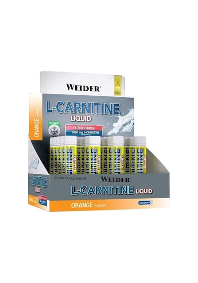 Weider L-Carnitine Liquid 3000 Mg 20 Ampul Portakal