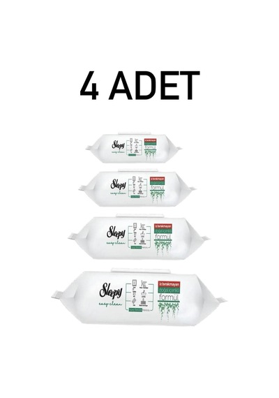 Sleepy Easy Clean Beyaz Sabunlu 400 Adet Yüzey Temizlik Havlusu Tekli