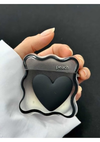 Apple Uyumlu iPhone Pro/pro2 Nesil  Koruyucu Bluetooth Kulaklık Kılıfı Figürlü Kalp1 Airpods Pro/pro2 Nesil