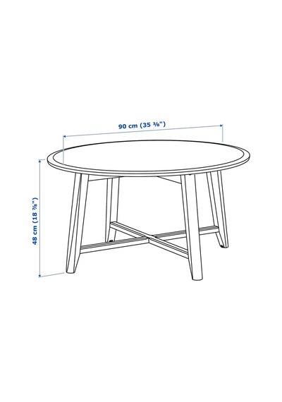 Orta Sehpa, Beyaz, 90 Cm Beyaz Orta Sehpa, Beyaz, 90 Cm Beyaz