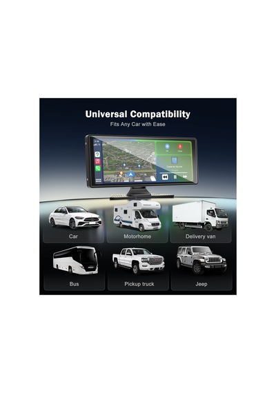 9003d, 10.26 İnç Kablosuz Carplay & Android Auto Ekran, 4k Dvr Ön Yol Kayıt - 1080p Arka Park Kamera Diğer