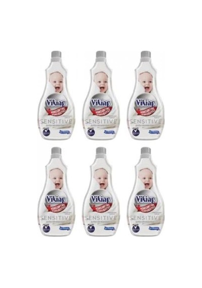 Viking Konsanstre Çamaşır Yumuşatıcısı Sensitive 6 x 1440 ML