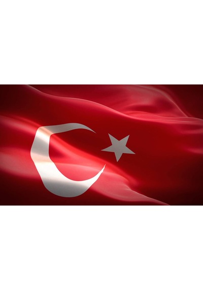 Türk Bayrağı 80X120CM Özel Alpaka Kumaş Bayrak Bkt-107