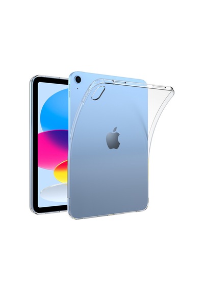 Forzacase Apple Uyumlu iPad  10.nesil 10.9 İnch 2022 İle Silikon Kılıf Şeffaf - Fc013 Şeffaf
