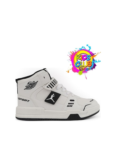 Cool King Jorans Uzun Boğazlı Ortopedik Taban Unisex Çocuk Spor Ayakkabı Beyaz