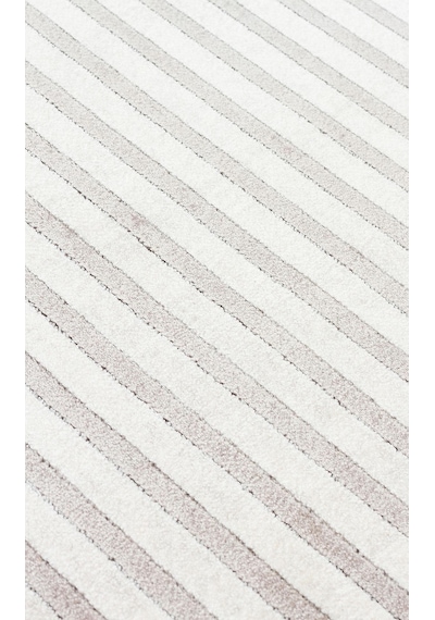 Eko Halı Merano Mrn 03 Cream Grey Geometrik Desenli Yüksek Kalite Sık Dokuma Salon Halısı Gri 2