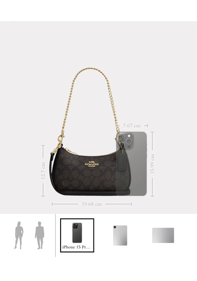 Coach Teri Mini Crossbody Kadın Çanta Acı Kahverengi