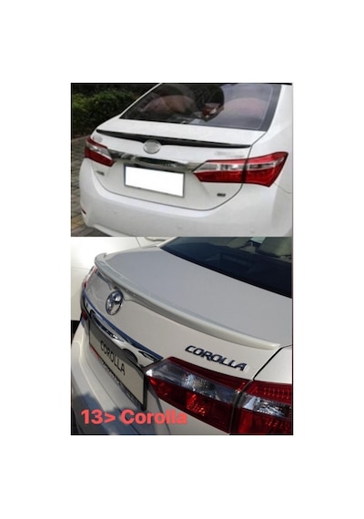 Corolla 2013- Model Boyalı Plastik Spoiler