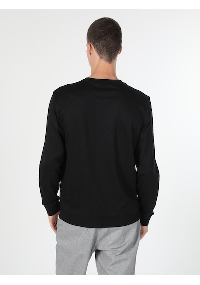 Colin's Colins Regular Fit Baskılı Siyah Erkek Sweatshirt Cl1060122 Siyah