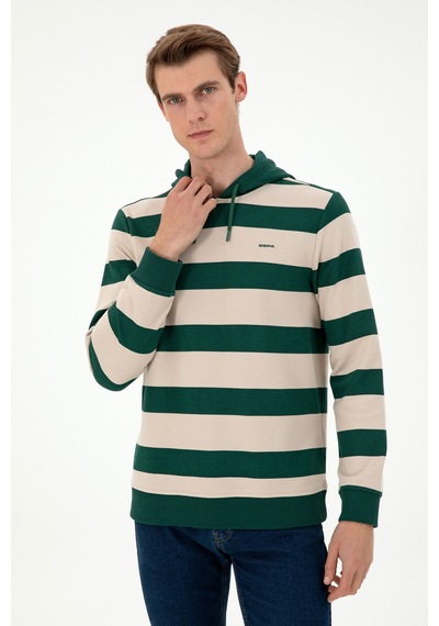 U.s. Polo Assn. Erkek Koyu Yeşil Sweatshirt 50293357-vr079 Koyu Yeşil