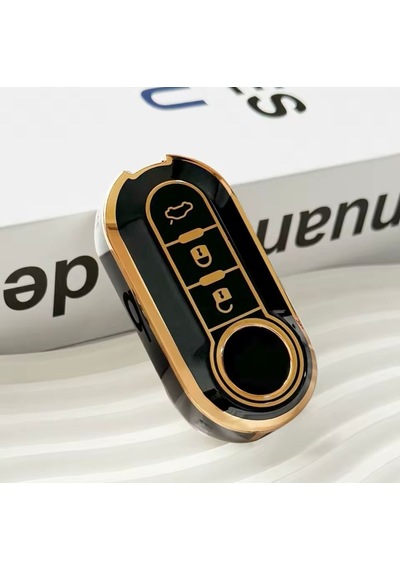 Fiat Punto Anahtar Kılıfı Siyah-gold